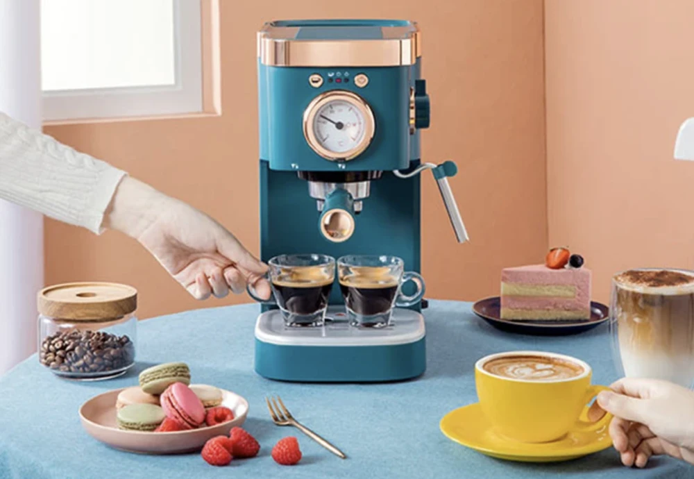 espresso machine with milk frother and grinder